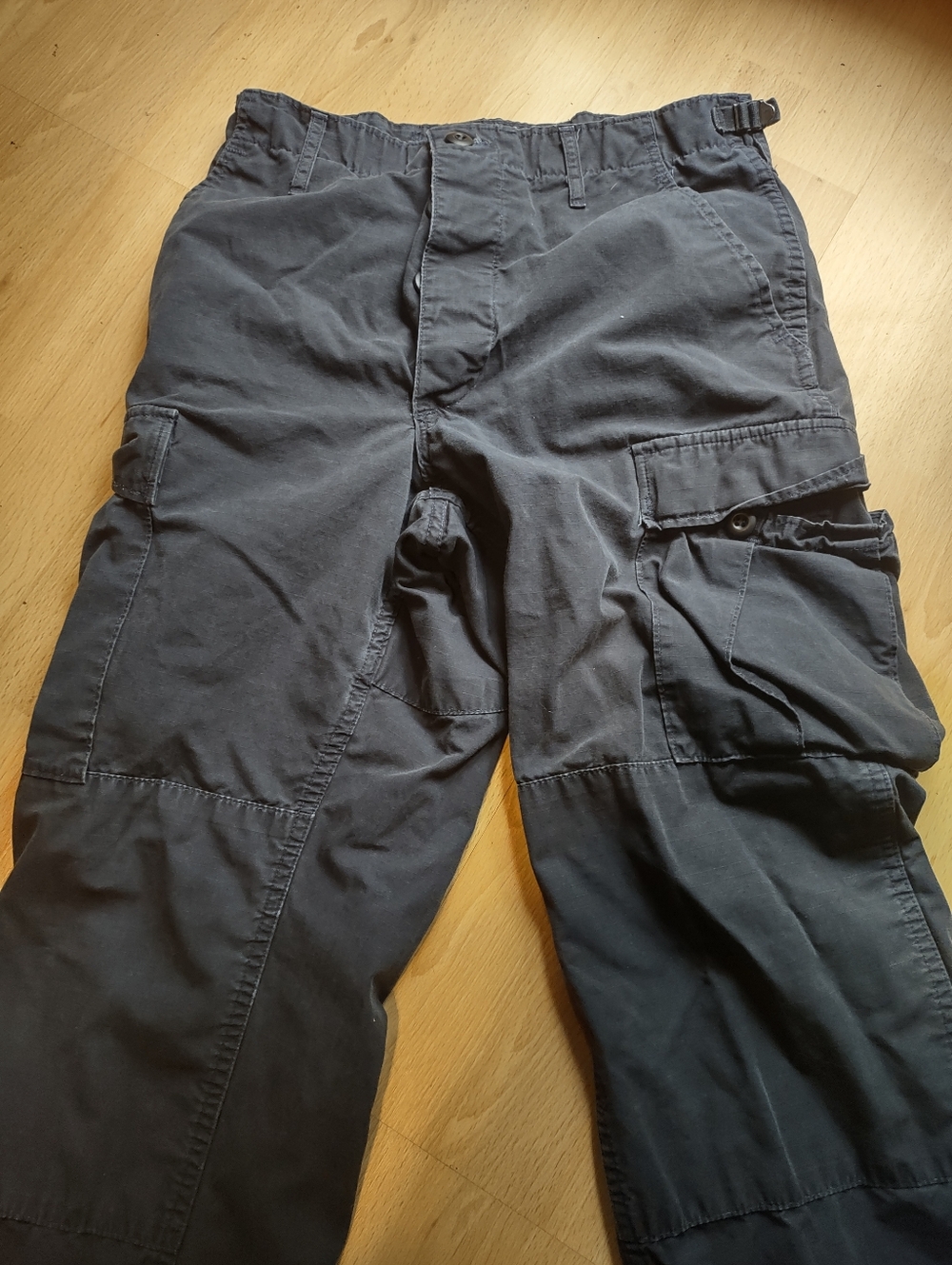 Men's Blue Cargo Pants - Durable Everyday Workwear Sz Small Regular